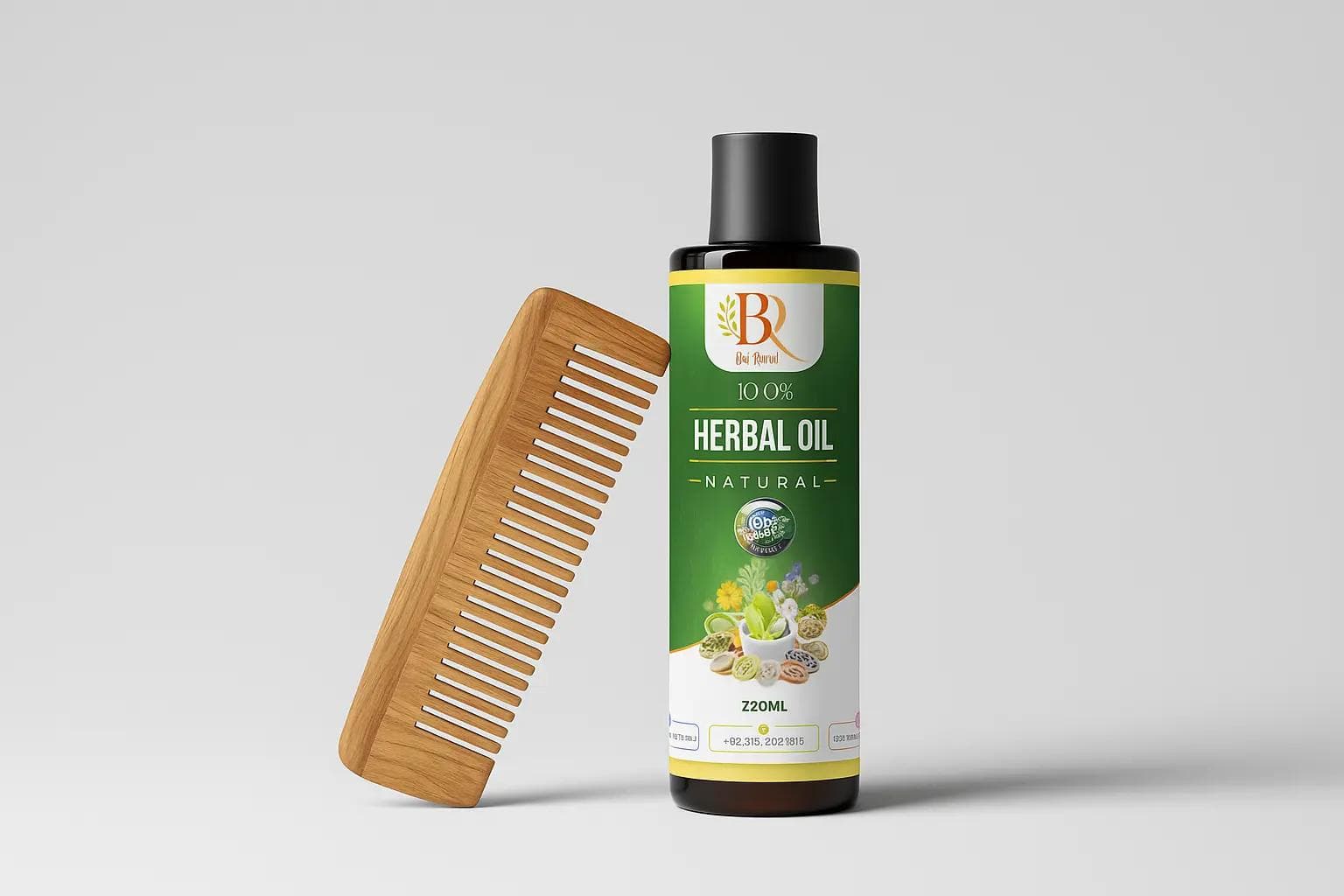 Beeroot Hair Oil with Free Wooden Comb